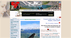 Desktop Screenshot of petfriendlyaspen.com